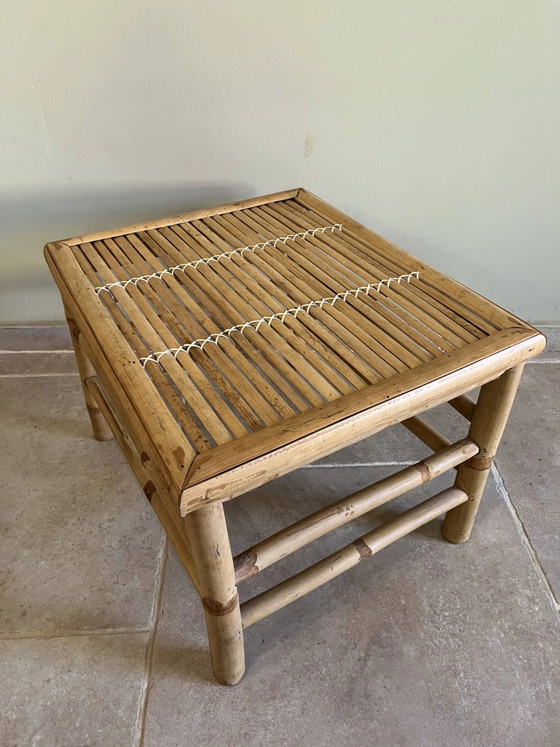 Vintage bamboo coffee table (photo 4 of 11)