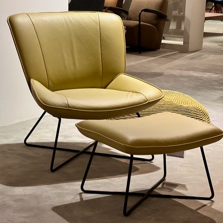 und Stuhl 383 – fauteuils, Leather, Calfskin
