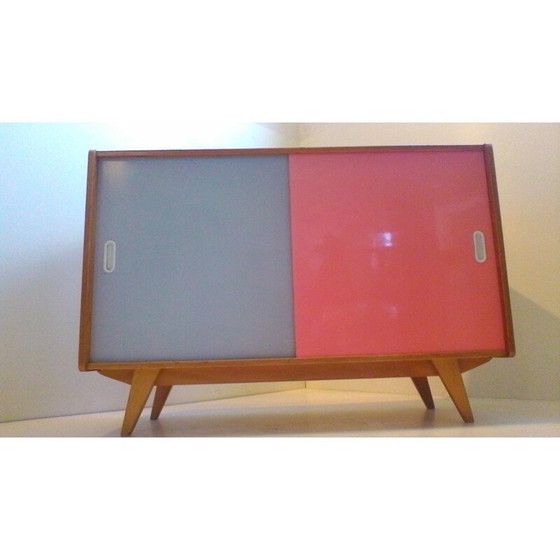 Image 1 of Vintage storage cabinet with sliding doors by Jiri Jiroutek for Interi Praha, 1960