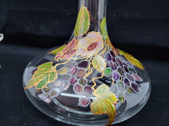 Image 1 of Weinservice Cristal d'Arques Frankreich handbemalt set of 3