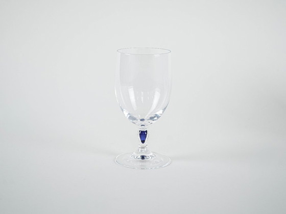 Image 1 of Servizio di bicchieri Venise Saphir, design francese, anni '70, prodotti da Cristal d'Arques