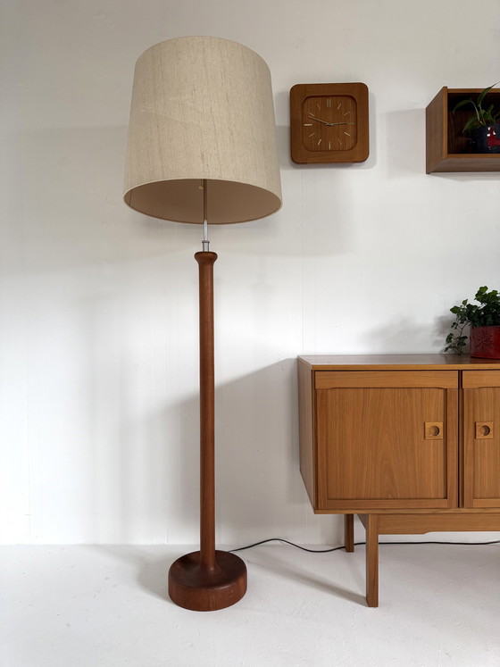 Image 1 of Vintage teak floor lamp, Domus ‘80