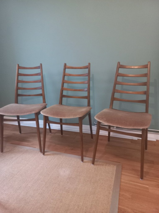 Sedie da pranzo vintage anni '60, teak
