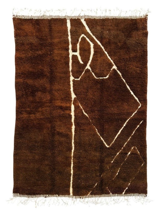 Moderner Berberteppich aus Marokko, 3 x 2 m, handgeknüpfter Wollteppich – Luxus-Beni-Ouarain-Teppich
