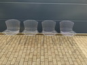 4x original Knoll Bertoia Side chairs chrome in top condition!