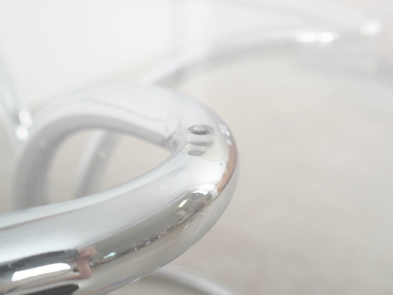 Image 1 of Mesa de cristal, diseño italiano, década de 1970, fabricada por Gastone Rinaldi.