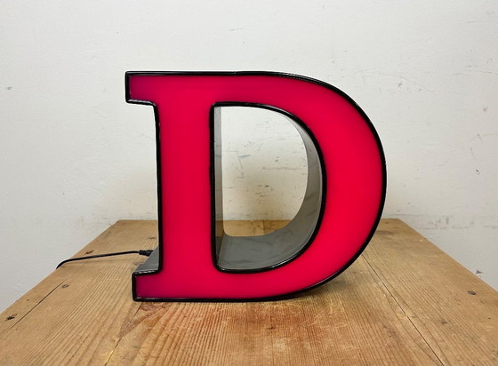 Image 1 of Vintage Illuminated Letter D, 1980s