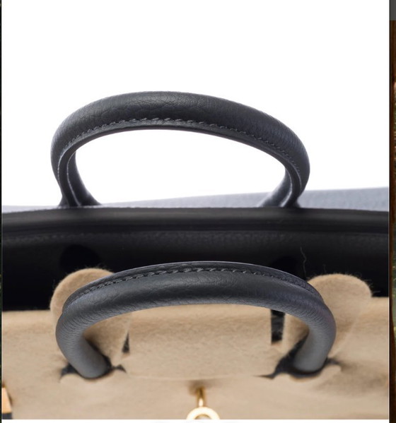 Image 1 of Borsa HERMES Birkin 25 in cuoio grigio - 103280