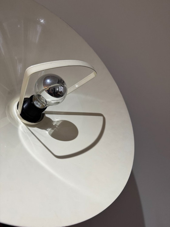 Image 1 of Vintage verstelbare hanglamp - zwart, crème en zilver