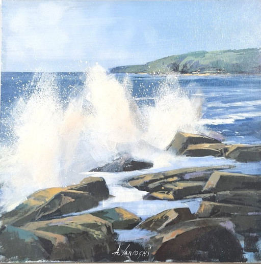 Agostino CANCOGNI - Scogliera - Künstlergemälde