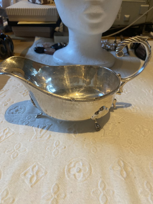 saucière en argent Art Déco