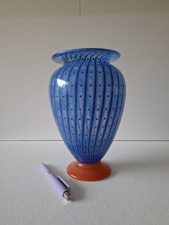 Vase von Tranjo Hytta, Vasen, Glas, Blau (Foto 5 von 5)