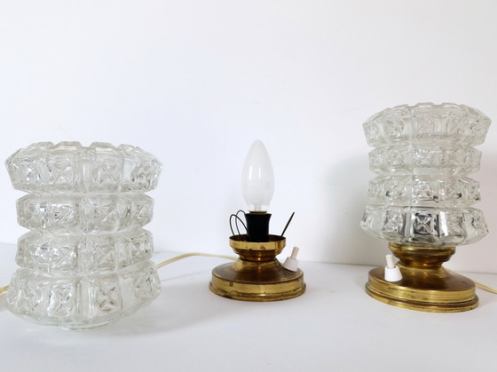 Image 1 of Pair of Vintage Table Lamps, Mid-Century Modern Lamps, 70's Desk Lamps, Bedside Lights, Nightstand Lights, Space Age Lamps