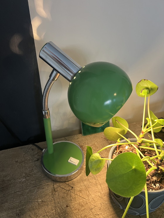 Image 1 of Vintage Green Taffle Lamp