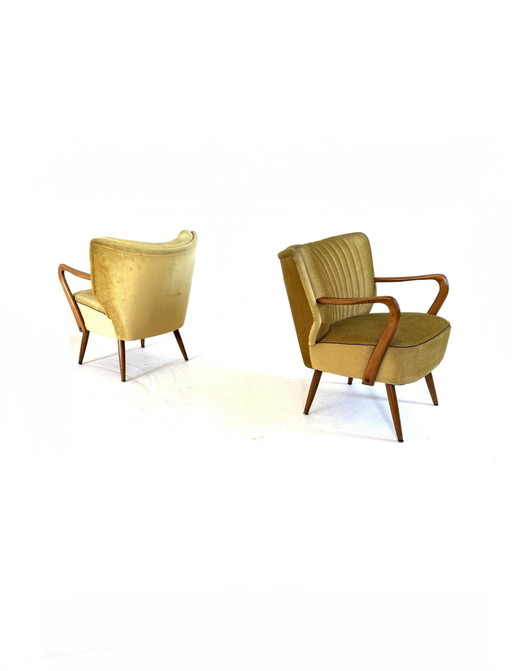 Set di 2 poltrone da cocktail vintage degli anni '60.