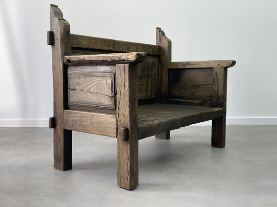 Image 1 of Divano spagnolo antico del XIX secolo