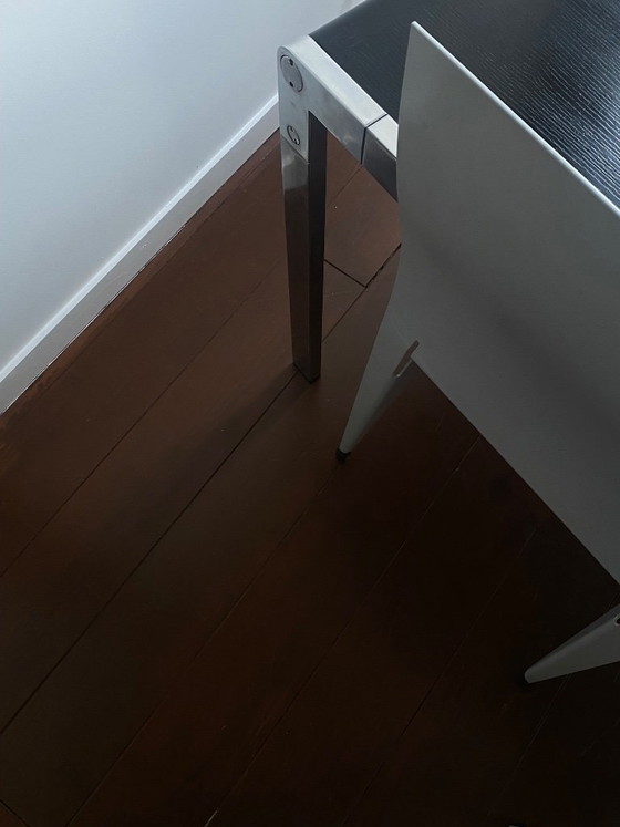 Pair Of 2 Fulfil Aluminum Grey Chairs By Matt Van Schijndel, 1989 – Mart van Schijndel, Dining chairs (photo 4 of 5)