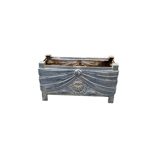 French Art Deco Cast Iron Enamelled Jardiniere 1930s
