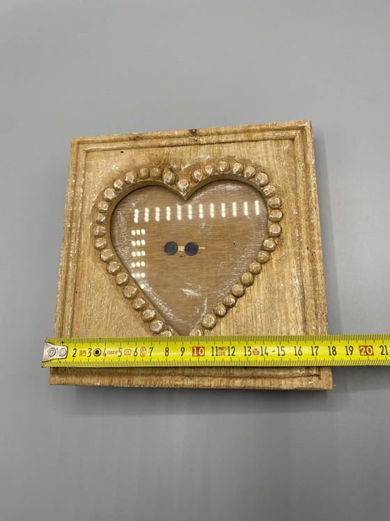 Patinated wooden heart photo frame – Jardin d'Ulysse – Decorative Objects (photo 4 of 5)