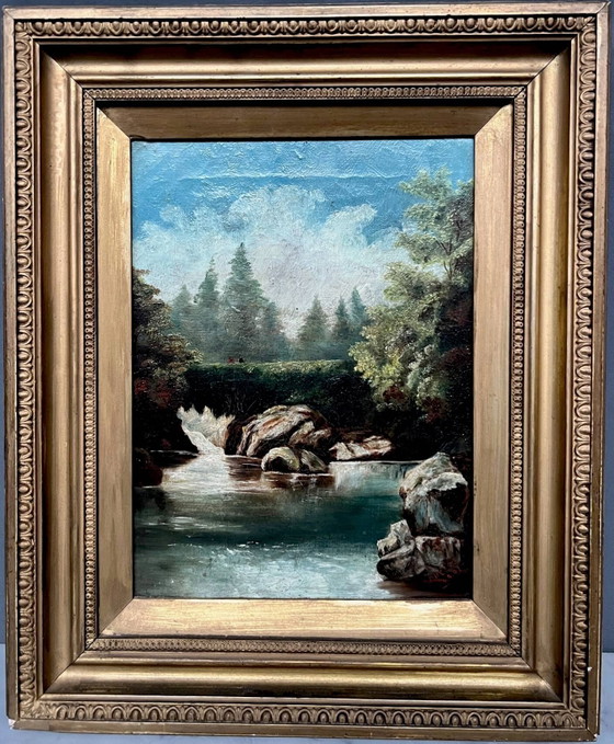 Painting "Ancient landscape". Oil on canvas. – Paintings & Drawings (photo 7 of 7)