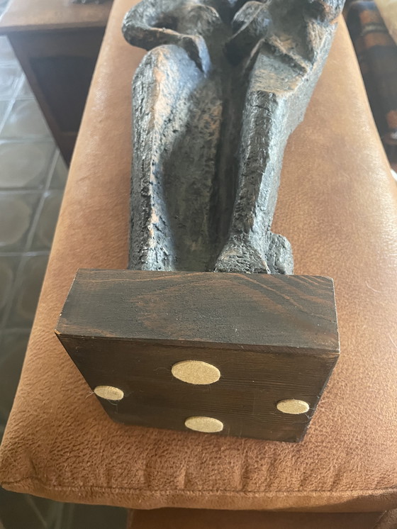 Image 1 of Abstrakte Skulptur von Hermann Hofmann aus Schamotte