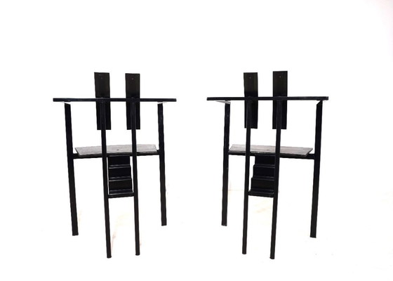 Image 1 of Ensemble de deux chaises de salle à manger KFF Trix Memphis par Karl Friedrich Förster, 1988