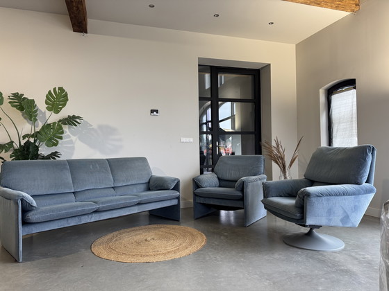 Image 1 of Leolux Bora beta complete set blue gray