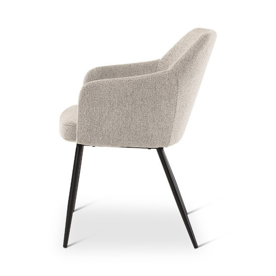 Armstoel Naturel Met Metalen Poten 6 Stuks – Castle Line, Eetkamerstoelen (photo 3 of 5)