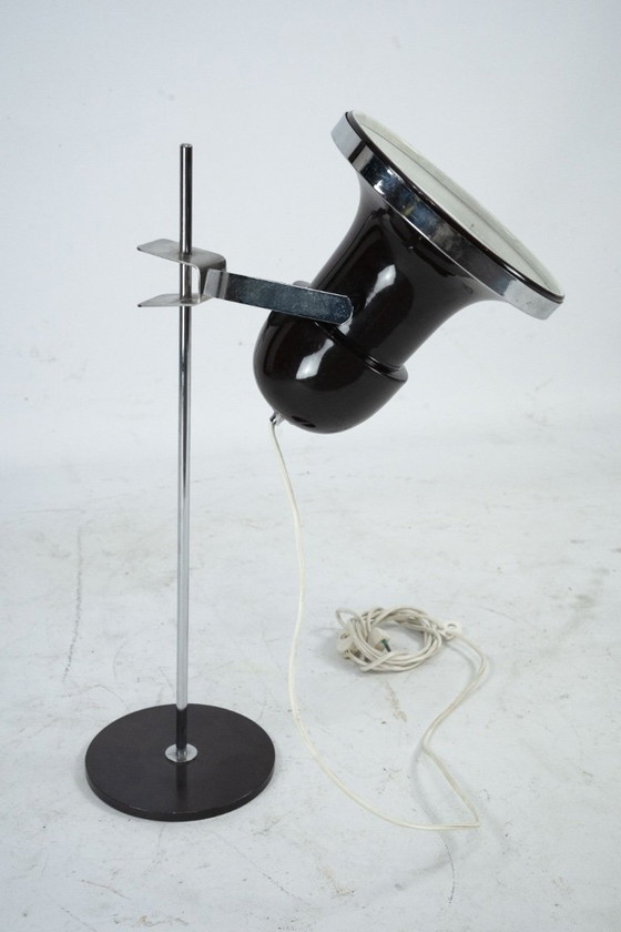 Vintage Italian Mid-Century Modern Adjustable Desk Lamp, 1960s, Table lamps, Chrome, Silver (photo 8 of 12)