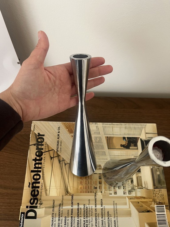 Image 1 of Candelieri vintage in alluminio Erika Pekkari di IKEA degli anni '90