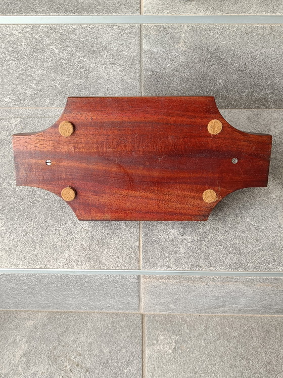 Image 1 of Scatola porta caramelle/vasetto per bonbon vintage in legno e vetro, Italia anni '60