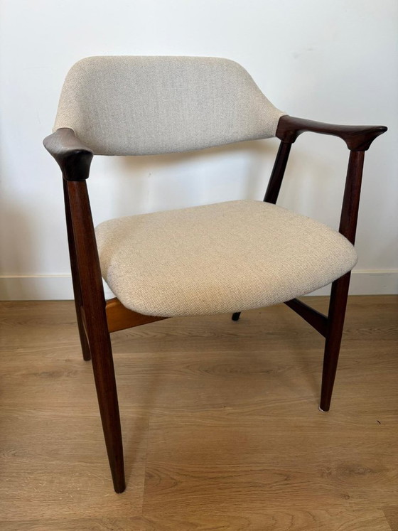 Image 1 of Fauteuil Mahjongg vintage Vlaardingen | Johannes Andersen | wengé bouclé | années 1960