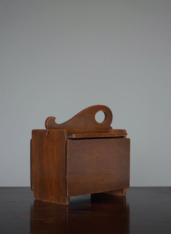 Image 1 of Boîte en bois de l'école néerlandaise d'Amsterdam, années 1930