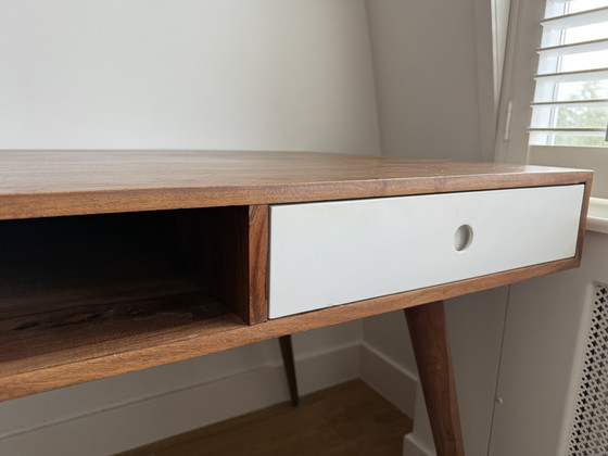 Image 1 of Solid Sheesham Wood Desk