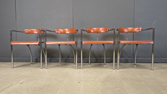 Image 1 of Postmodern dining chairs by Segis Italy, 1980s