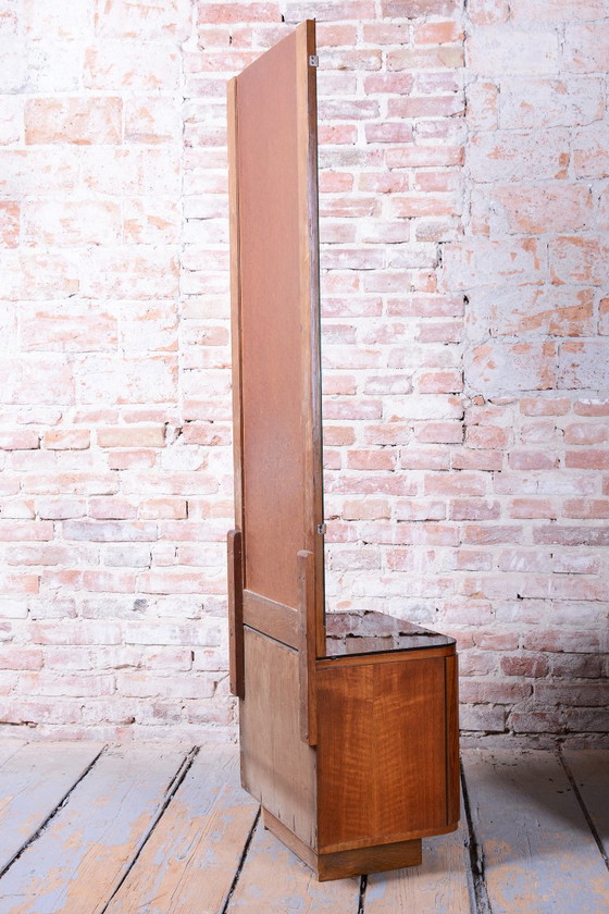 Restored Art Deco Dressing Mirror, by J. Halabala for UP Zavody, Czech, 1940s, Dressing tables, Glass, Wood (photo 2 of 18)