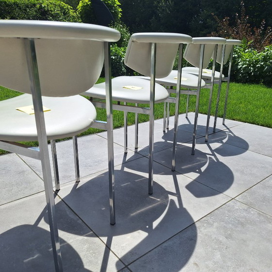 Image 1 of 4 chaises de salle à manger vintage Rudolf Wolf Meander Alpha