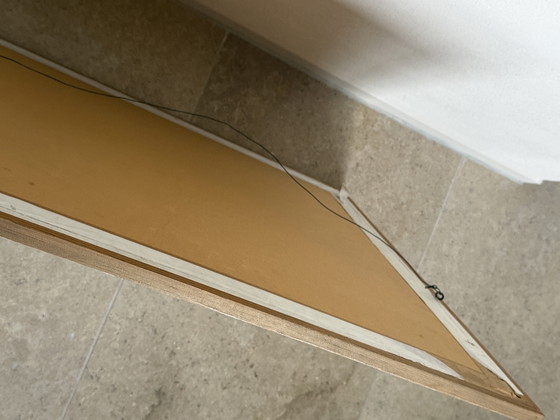 Image 1 of Atmospheric vintage painting with a soft, impressionistic landscape. Dimensions 61x70cm