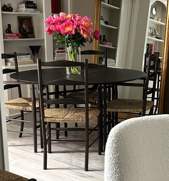 Image 1 of 4 sillas Zara Home de fresno y alga marina con reposabrazos