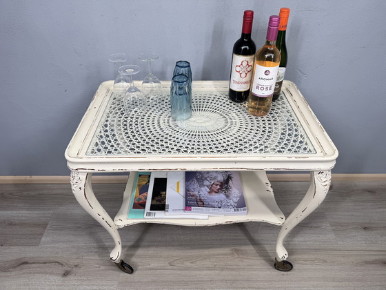 Image 1 of Chippendale serving trolley with webbing top