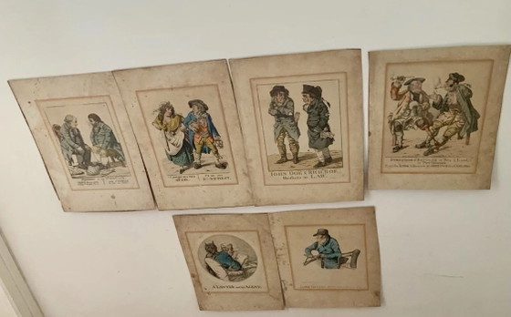 Robert DIGHTON (1752-1814) Raro: 6 Grabados / Social / Político – Pinturas y dibujos, Paper (photo 9 of 15)