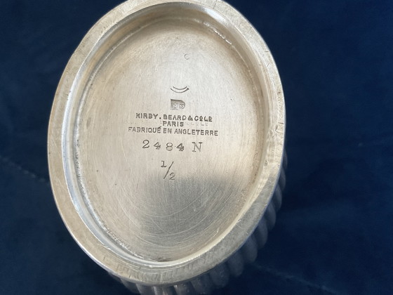 Image 1 of KIRBY BEARD & co , service 3 pièces art déco en métal argenté ( 1920 / 1930 )