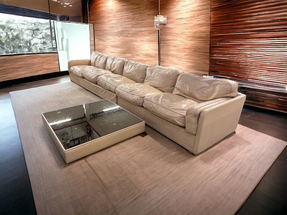 Image 1 of Divano componibile con tavolino Poltrona Frau, modello Socrates