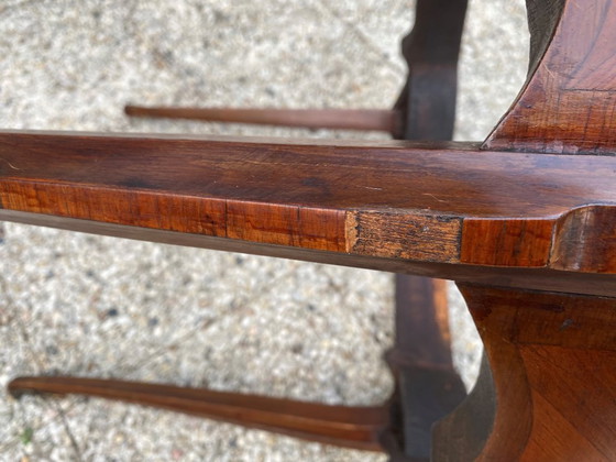 Image 1 of Louis XV style round marble coffee table