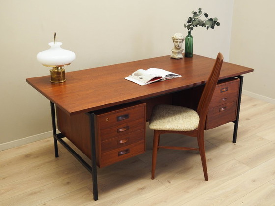 Image 1 of Scrivania in teak, design danese, anni '70, produttore: Danimarca