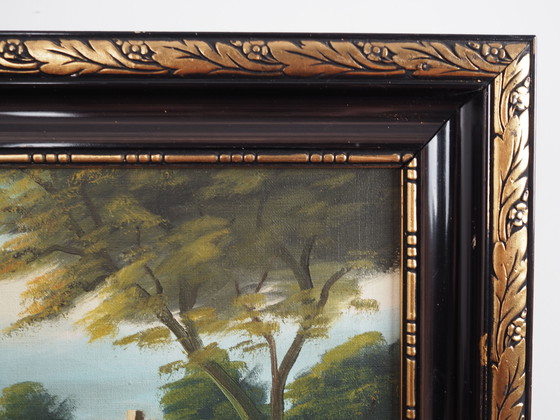 Image 1 of Peinture "The Way to Home", design scandinave, années 1970, par V. Kier