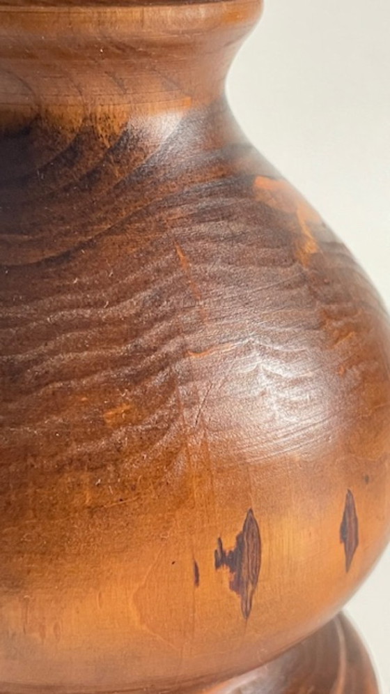 Image 1 of Vintage Country Style Solid Wood Lamp