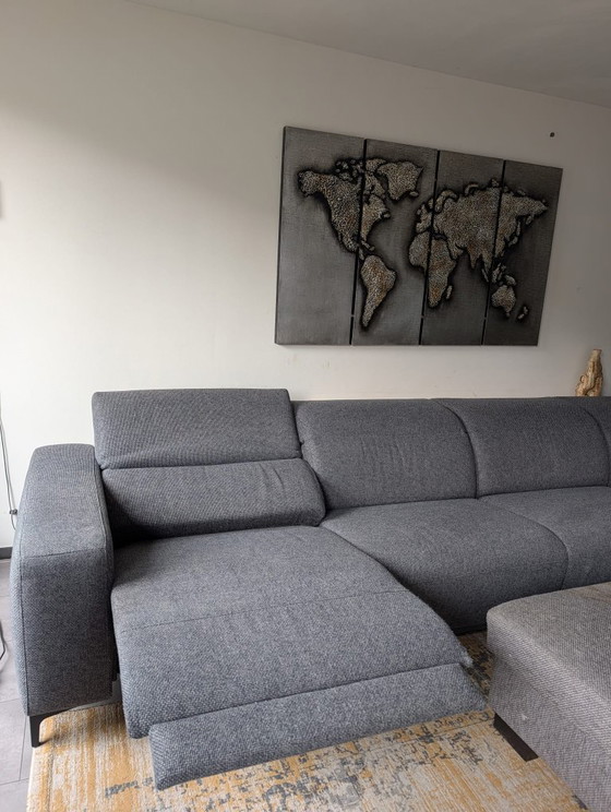 Großes Sofa mit Relaxfunktion – Montel, Metal, Textile (photo 7 of 7)