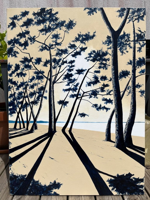 Acrylic on canvas stretcher.  Format 100x73cm