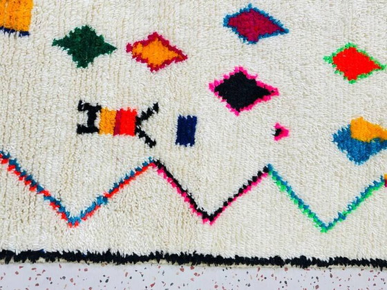Tappeto in lana bianca decorato 200cm x 300cm – Tappeti, Wool, Modern (photo 7 of 8)
